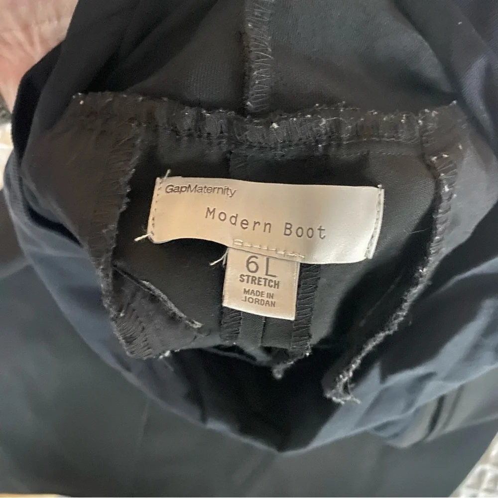 Gap Maternity modern boot black dress pants size 6L